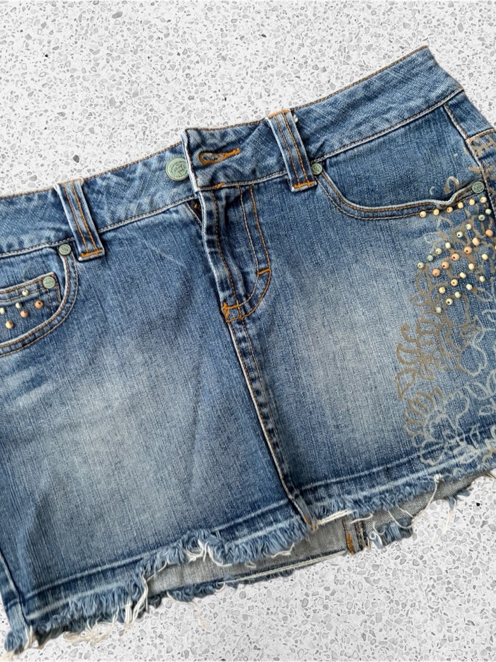 American Rag Light Blue Denim Jacket with Embroidered Label